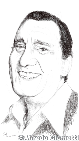 Alberto Sordi caricatura caricature portrait