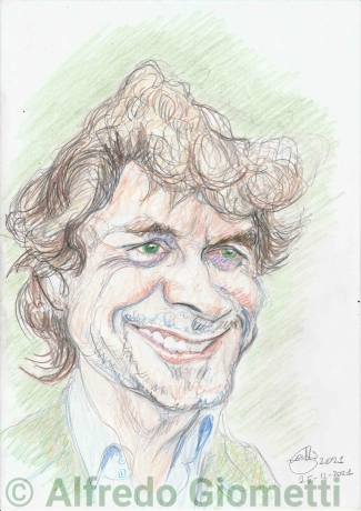 Alberto Angela caricatura caricature