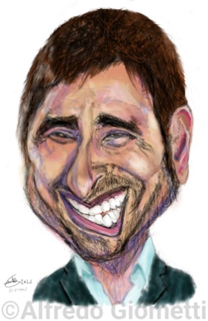Alessandro Di Battista caricatura caricature portrait