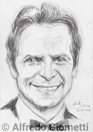 Alighiero Noschese caricatura caricature portrait