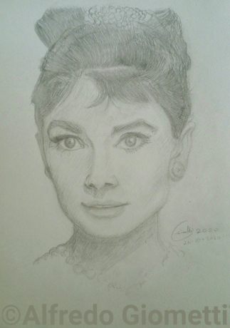 Audrey Hepburn ritratto portrait