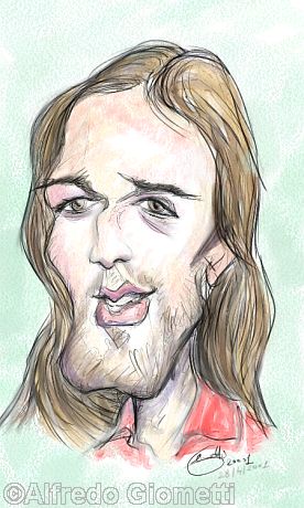 Batistuta caricatura caricature portrait