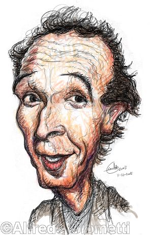Roberto Benigni caricatura caricature portrait