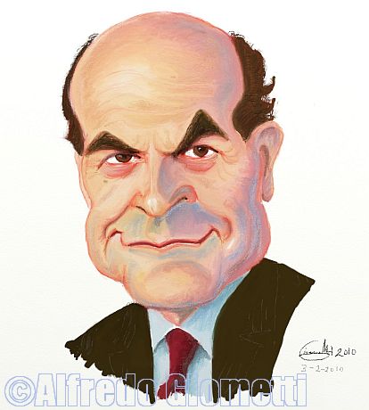 Pierluigi Bersani caricatura caricature portrait