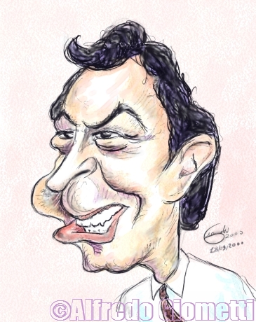 Tony Blair caricatura caricature portrait