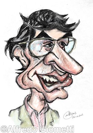 Umberto Bossi caricatura caricature portrait