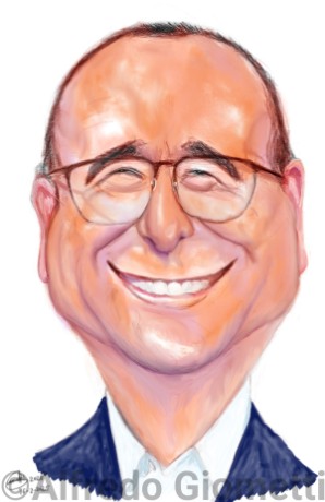 Carlo Conti caricatura caricature portrait