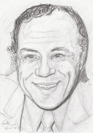 Claudio Villa caricatura caricature portrait