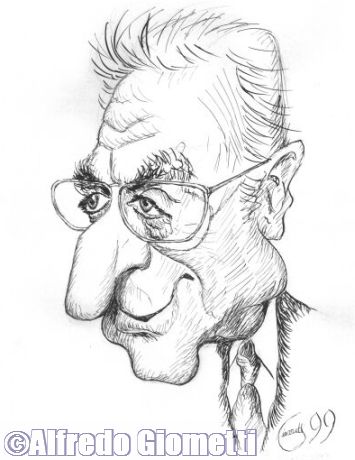 Francesco Cossiga caricatura caricature portrait