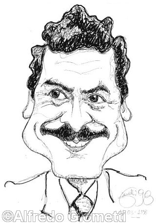 Massimo D'Alema caricatura caricature portrait