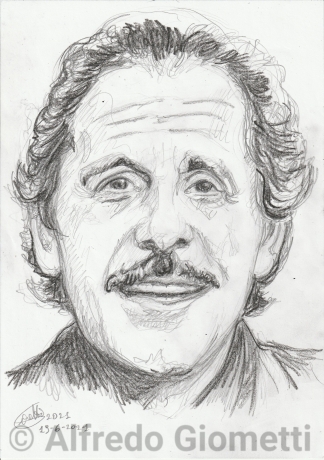 Domenico Modugno caricatura caricature portrait