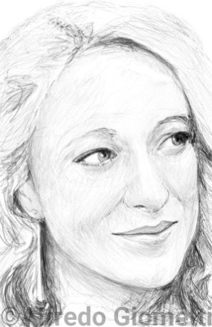 Eleonora Giorgi caricatura caricature portrait