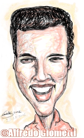 Elvis Presley caricatura caricature portrait