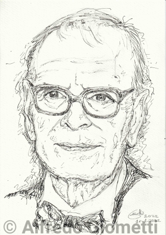 Ennio Morricone caricatura caricature portrait