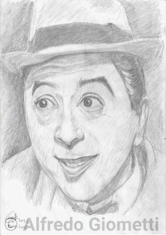 Erminio Macario caricatura caricature portrait