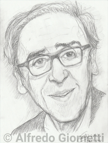 Franco Battiato caricatura caricature portrait