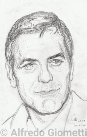 George Clooney ritratto portrait