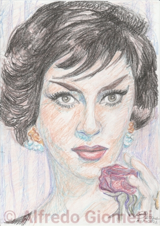 Gina Lollobrigida portrait ritratto portrait