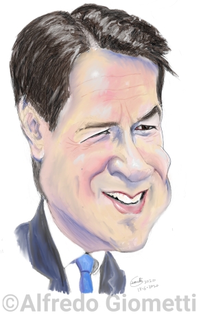 Giuseppe Conte caricatura caricature portrait