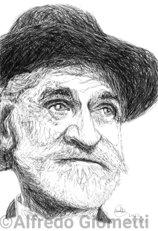 Giuseppe Verdi caricatura caricature portrait