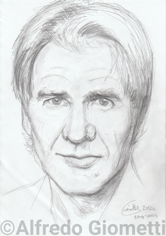 Harrison Ford caricatura caricature portrait