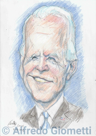 Joe Biden caricatura caricature portrait