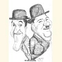 Caricatura di Stan Laurel & Oliver Hardy (Stanlio e Ollio) - clicca per ingrandire