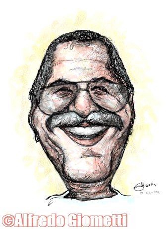 Nino Manfredi caricatura caricature portrait