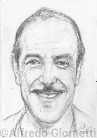 Massimo Lopez caricatura caricature portrait
