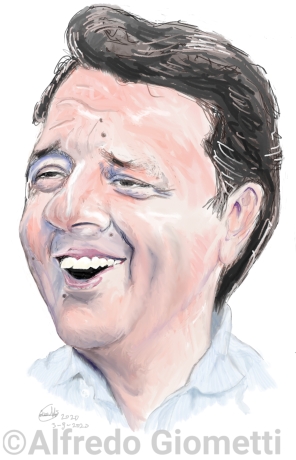 Matteo Renzi caricatura caricature portrait