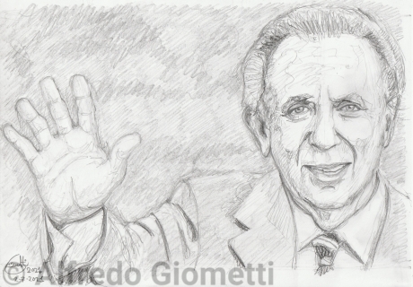 Mike Bongiorno caricatura caricature portrait