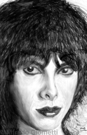 Nadia Cassini caricatura caricature portrait