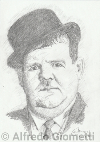 Oliver Hardy - Ollio - ritratto portrait