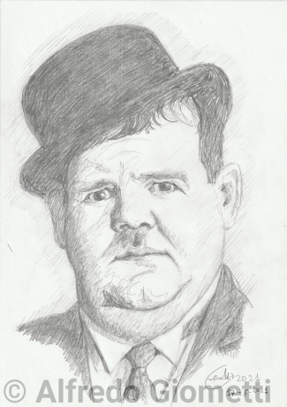 Oliver Hardy - Ollio caricatura caricature portrait