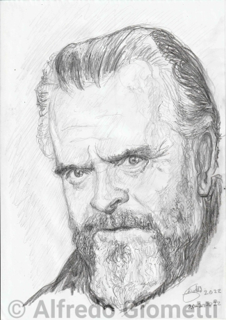 Orson Welles caricatura caricature portrait