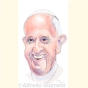 Caricatura di Papa Francesco ( Jorge Mario Bergoglio ) - pope - clicca per ingrandire