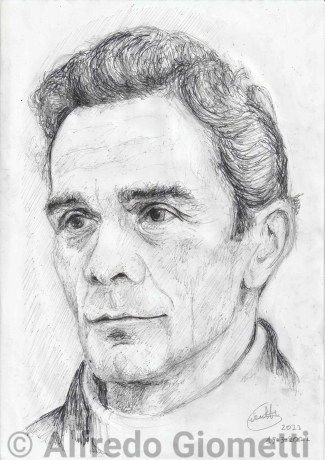 Pier Paolo Pasolini caricatura caricature portrait