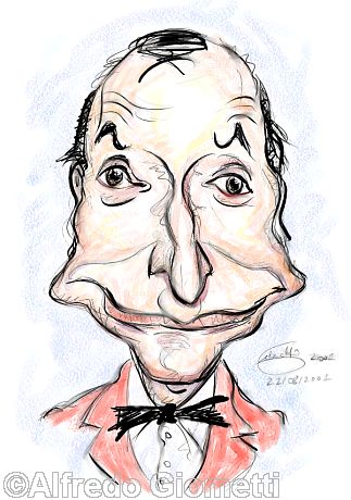 Pippo Franco caricatura caricature portrait