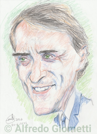 Roberto Mancini caricatura caricature