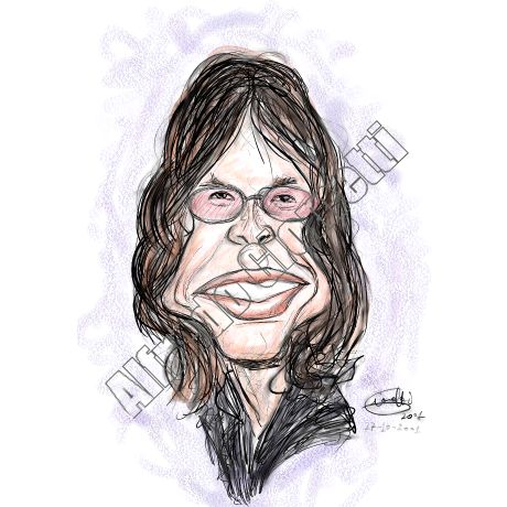 Steven Tyler caricatura caricature portrait