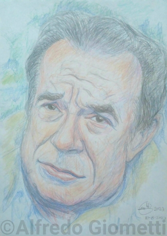 Ugo Tognazzi caricatura caricature portrait