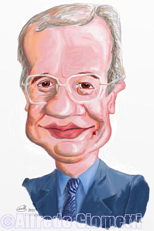 Walter Veltroni caricatura caricature portrait