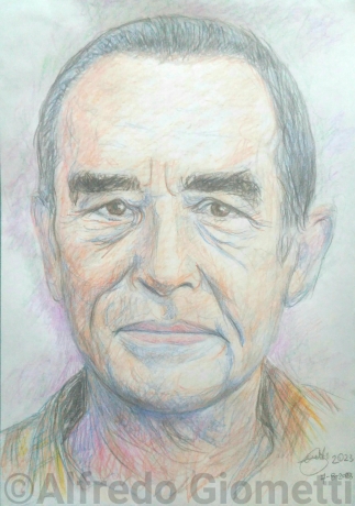 Vittorio Gassman caricatura caricature portrait