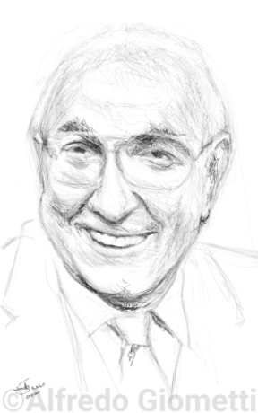 Pippo Baudo caricatura caricature portrait